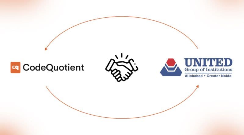 CodeQuotient signed an MoU with United Group of Institutions, Prayagraj and Greater Noida.
