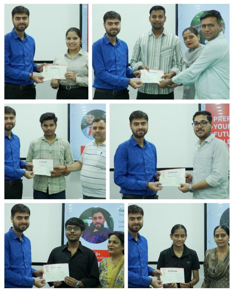 Students Completed Internship After Class 12 through SuperCoders Hunt